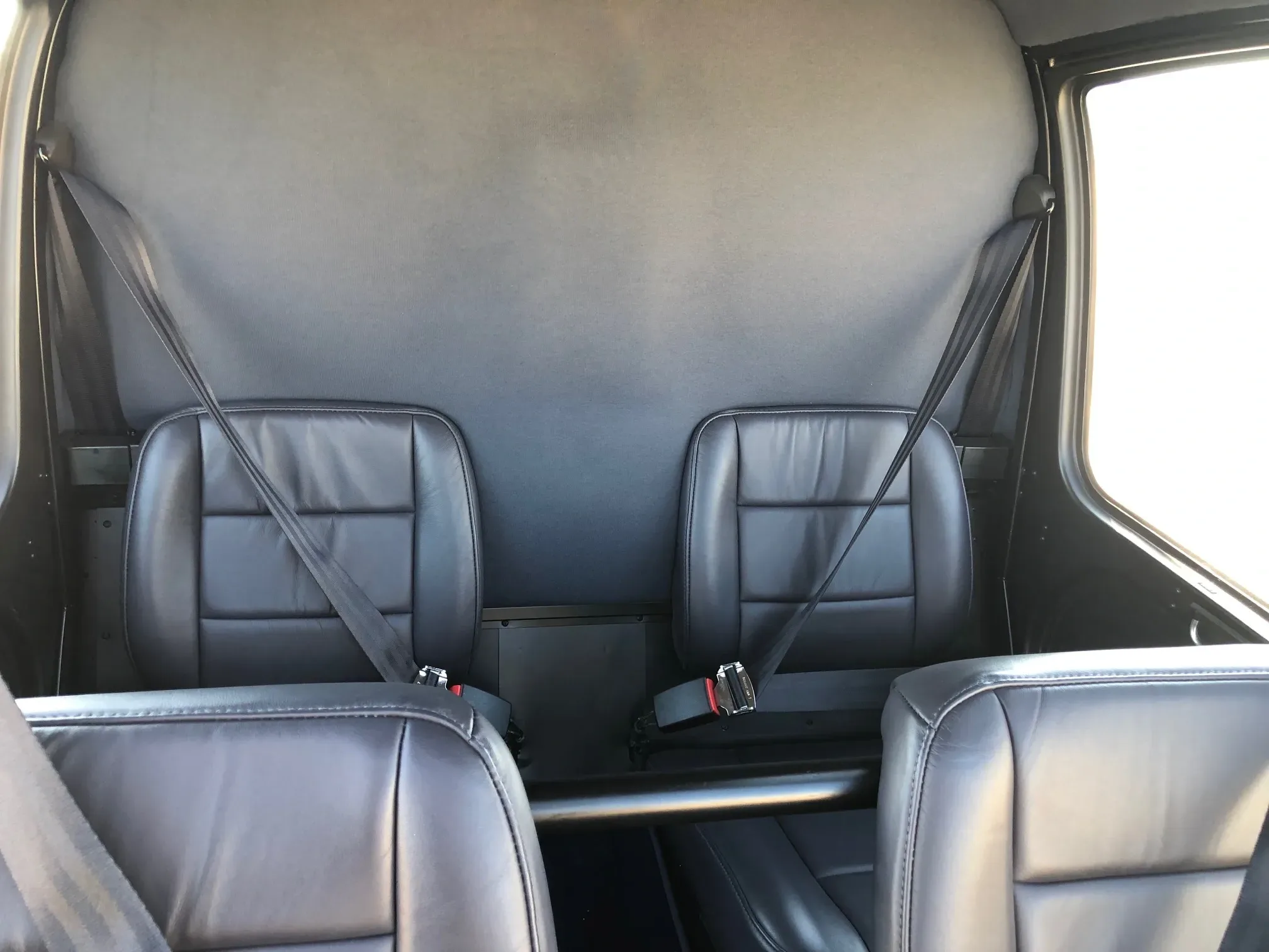 Cabin interior of a 2003 Robinson R44 II.