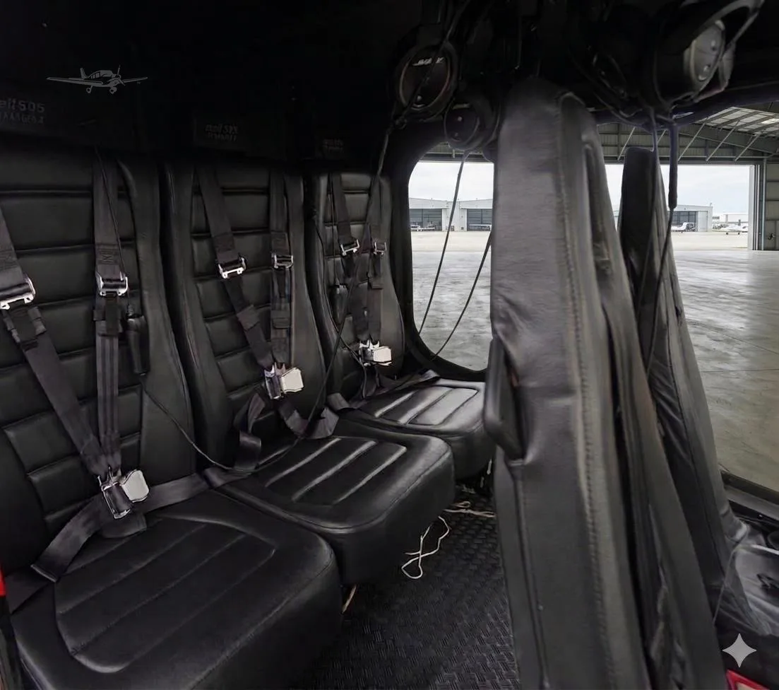 Cabin interior of a 2017 BELL 505 JET RANGER X.