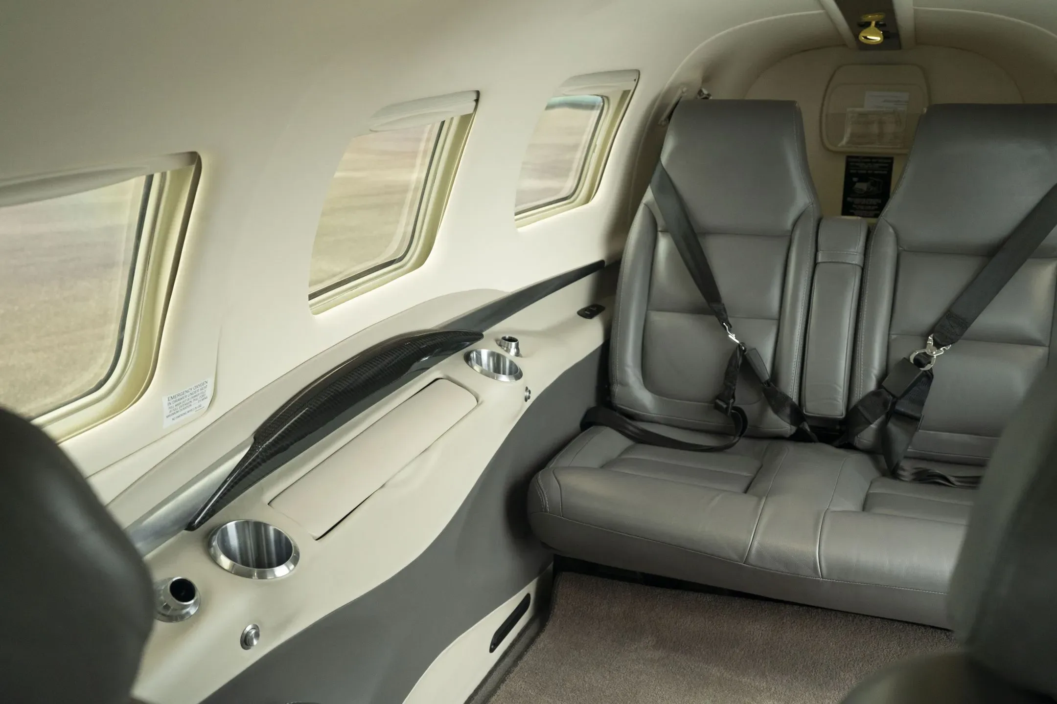 Cabin interior of a 2025 Piper M350.