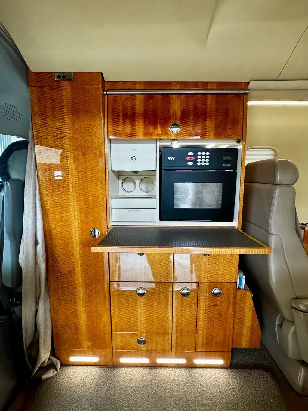 Cabin interior of a 2008 Learjet 45 XR.