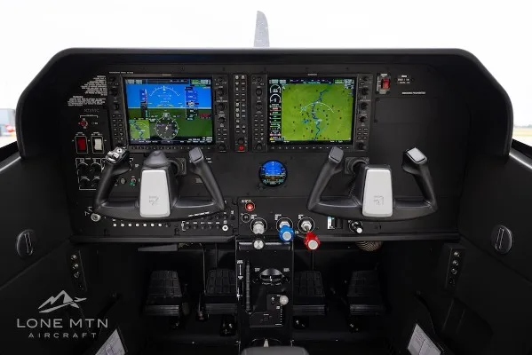 Cockpit and instrument panel of a 2024 Cessna T182T.