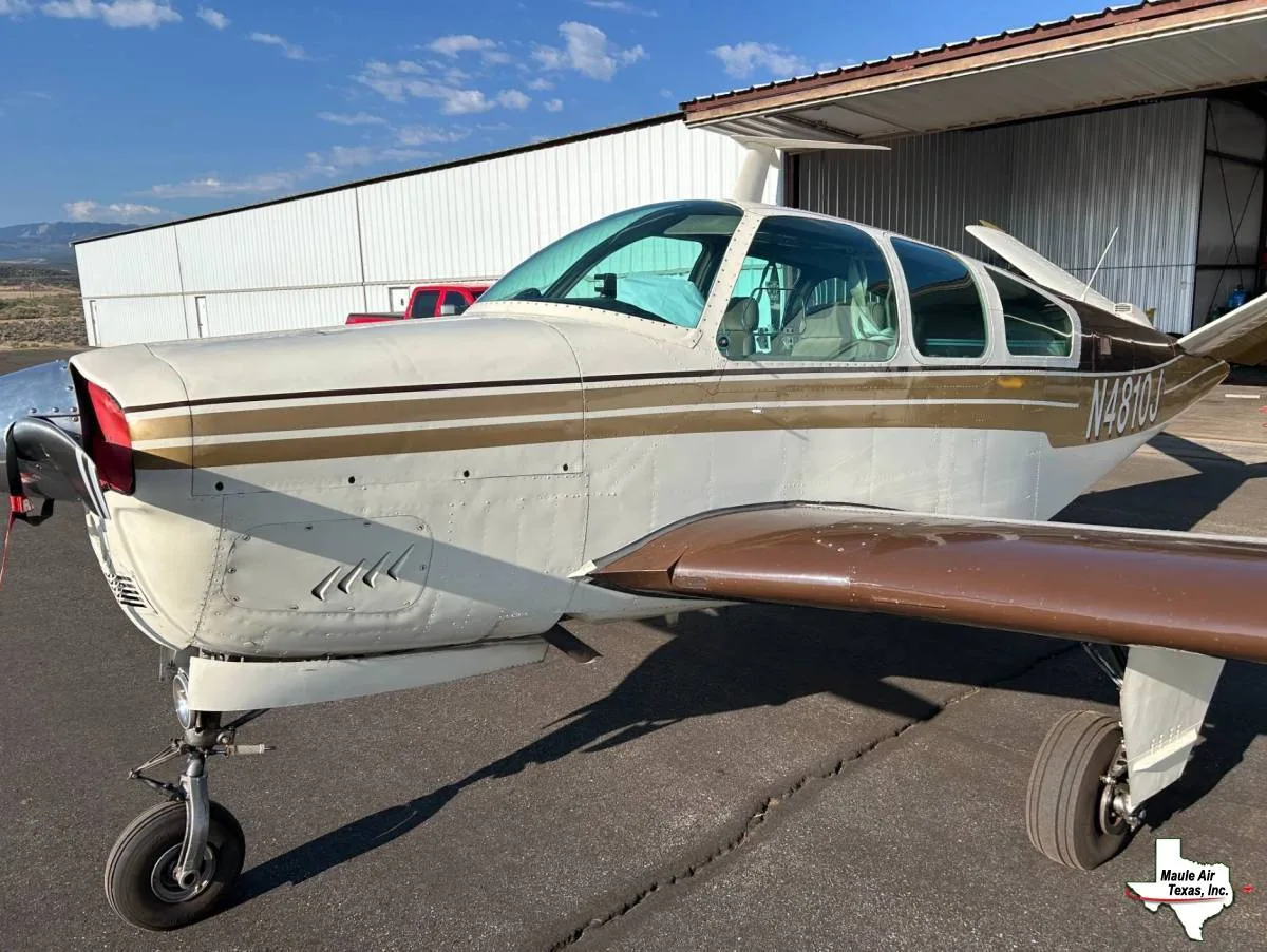 Exterior view of a 1966 Beechcraft V35.