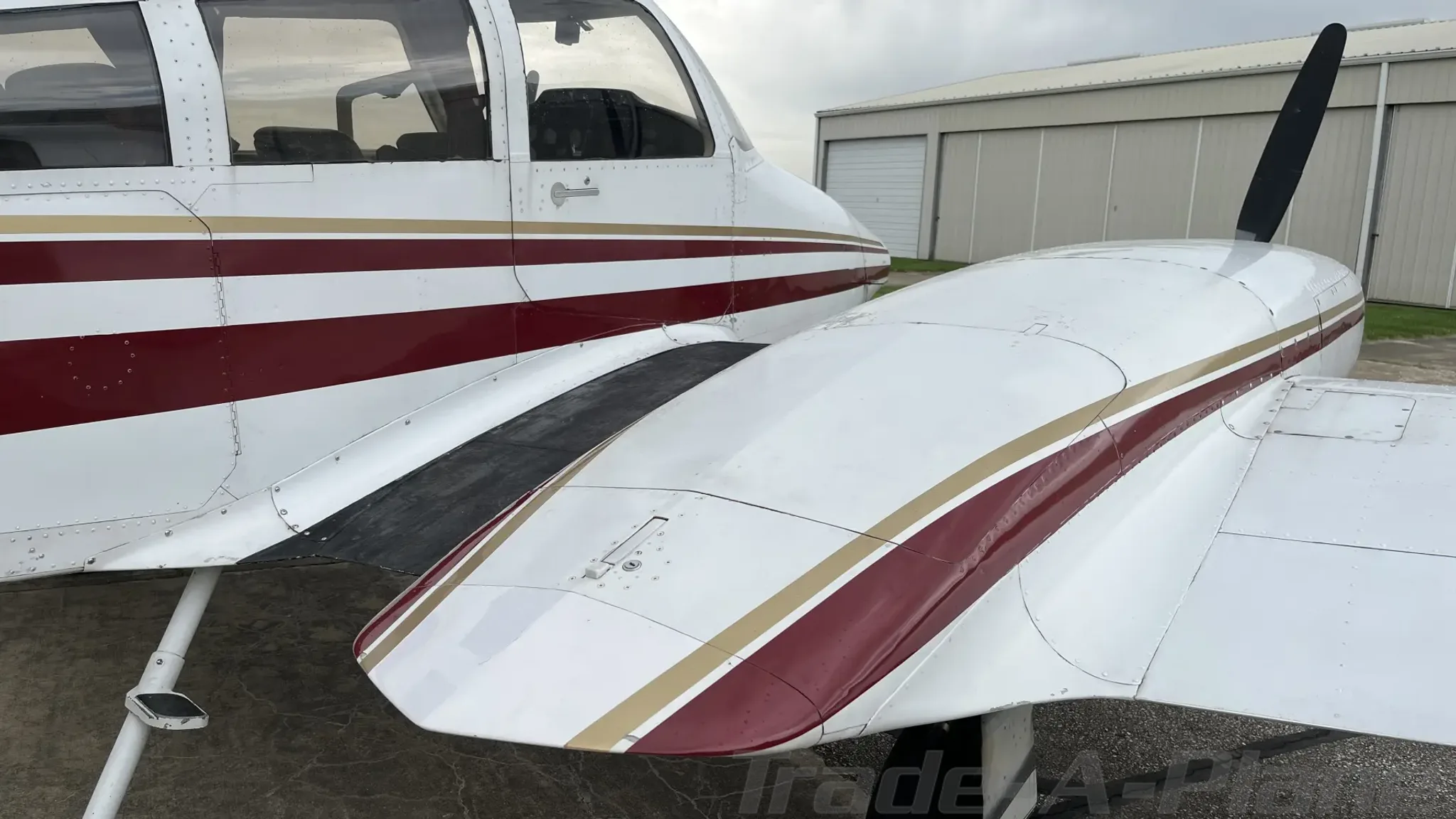 Exterior view of a 1965 Cessna 310J.