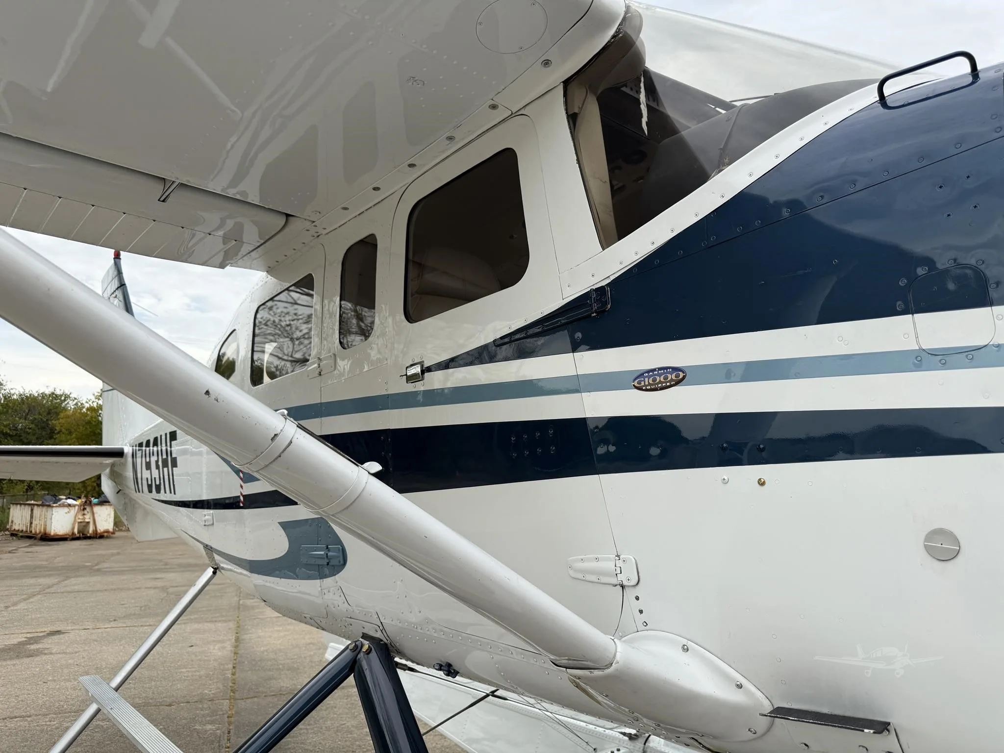 Exterior view of a 2007 CESSNA TURBO 206H AMPHIBIAN, N793HF.
