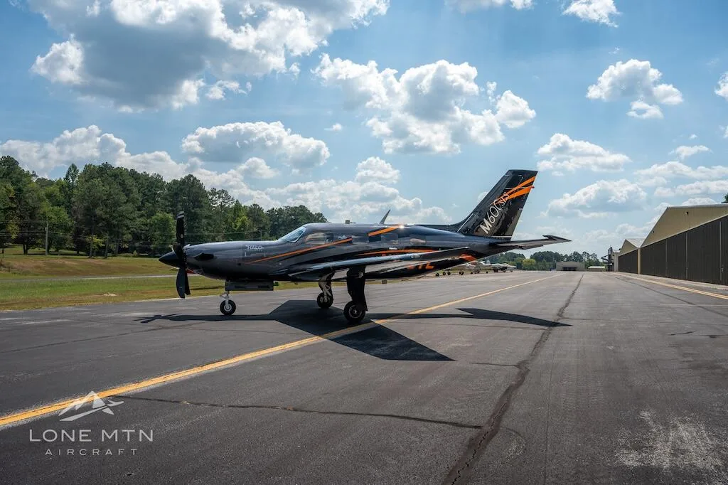 Exterior view of a 2022 Piper PA-46-600TP M600.