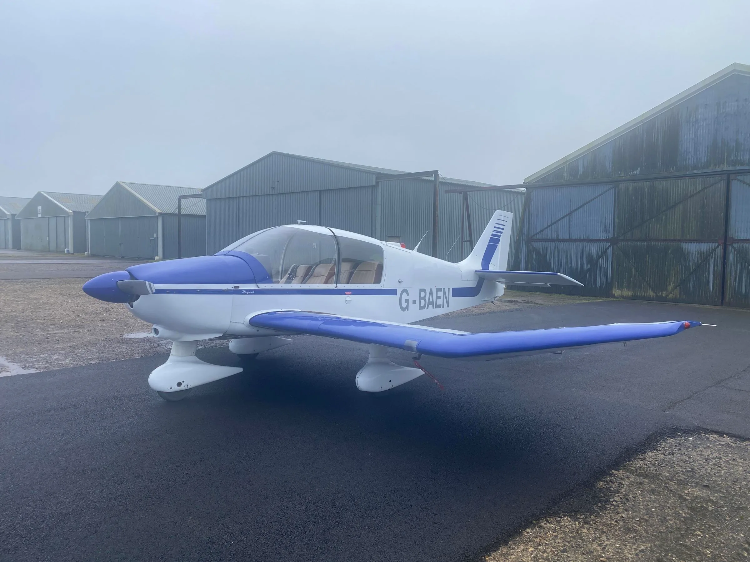Marketing image of a 1972 Robin DR-400 180 Regent.