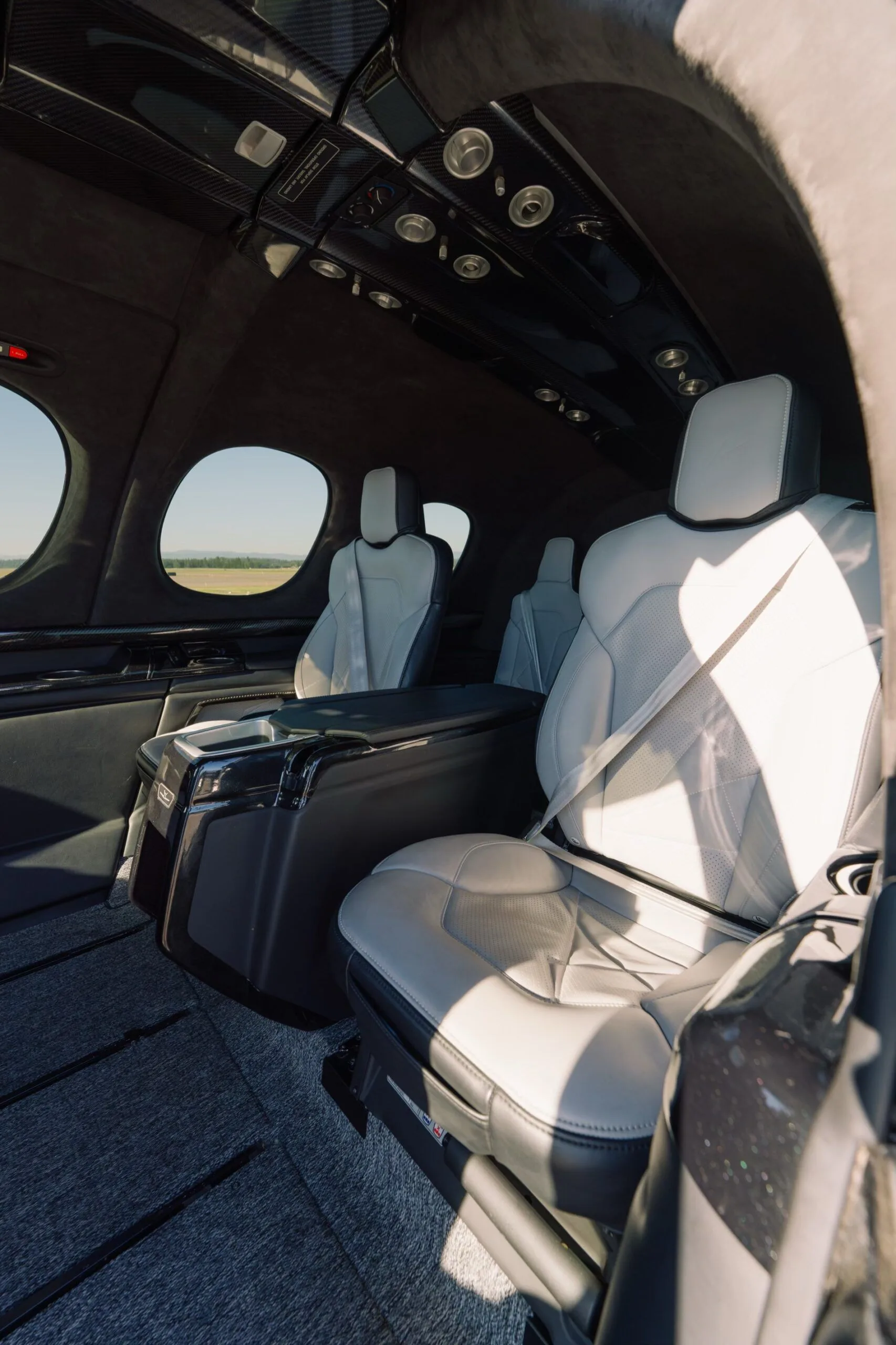 Cabin interior of a Cirrus SF50-G2+ Elite.