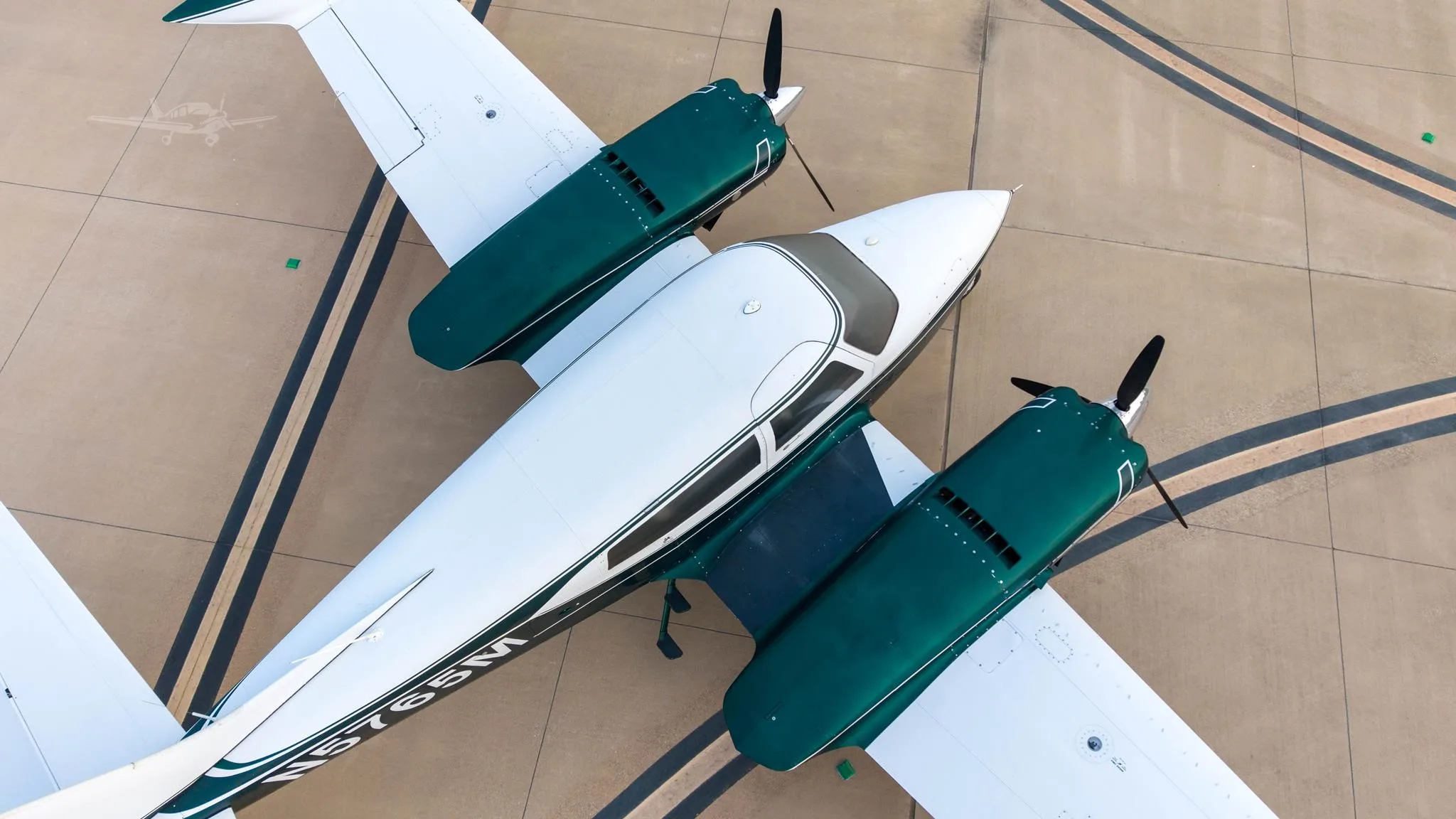 Exterior view of a 1969 CESSNA T310P, N5765M.