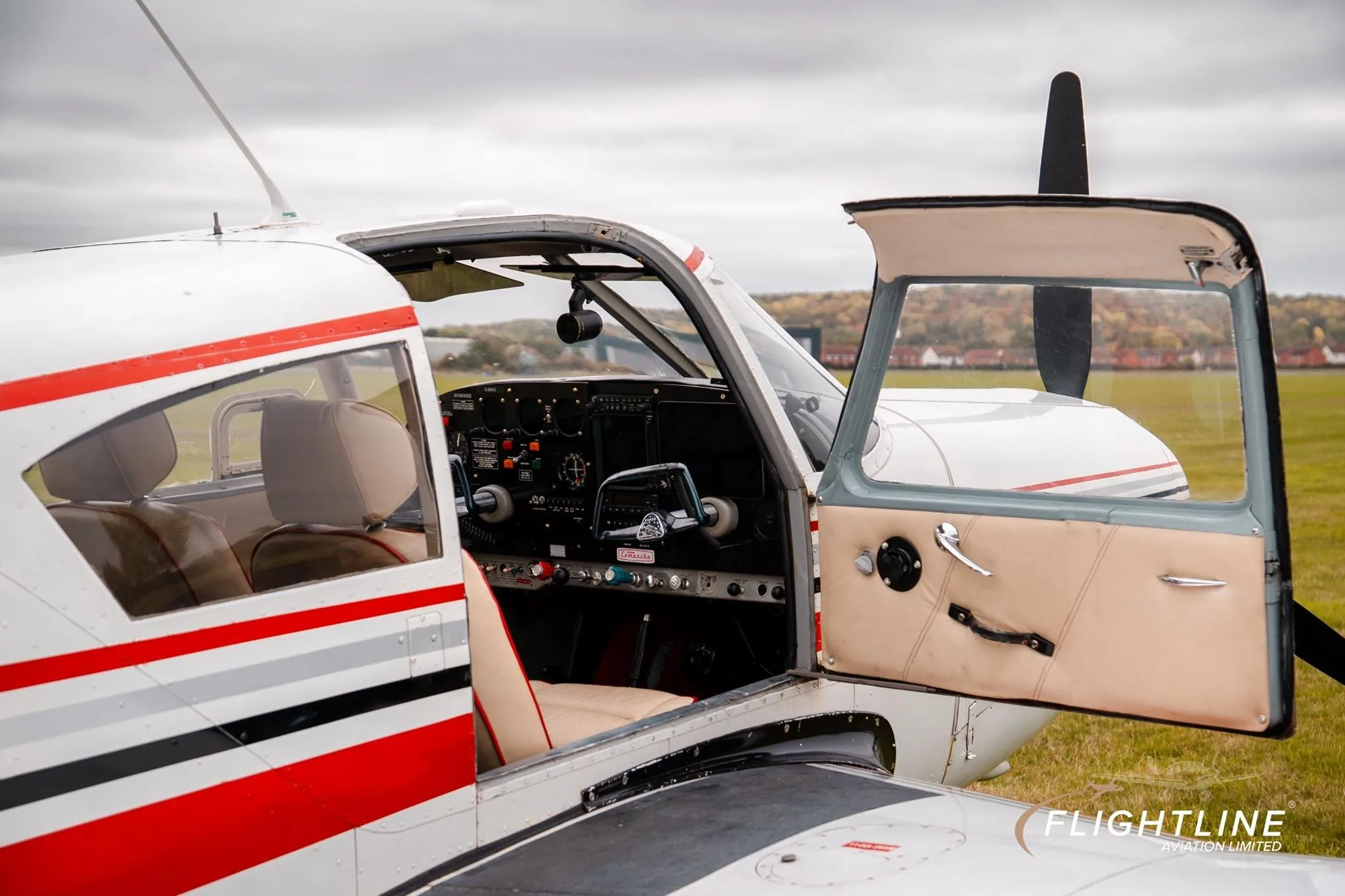 Exterior view of a 1960 PIPER COMANCHE 250, G-BAHJ.
