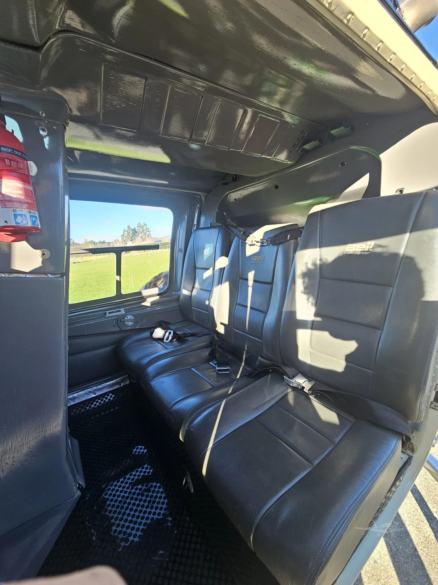 Cabin interior of a 1980 BELL 206B III.