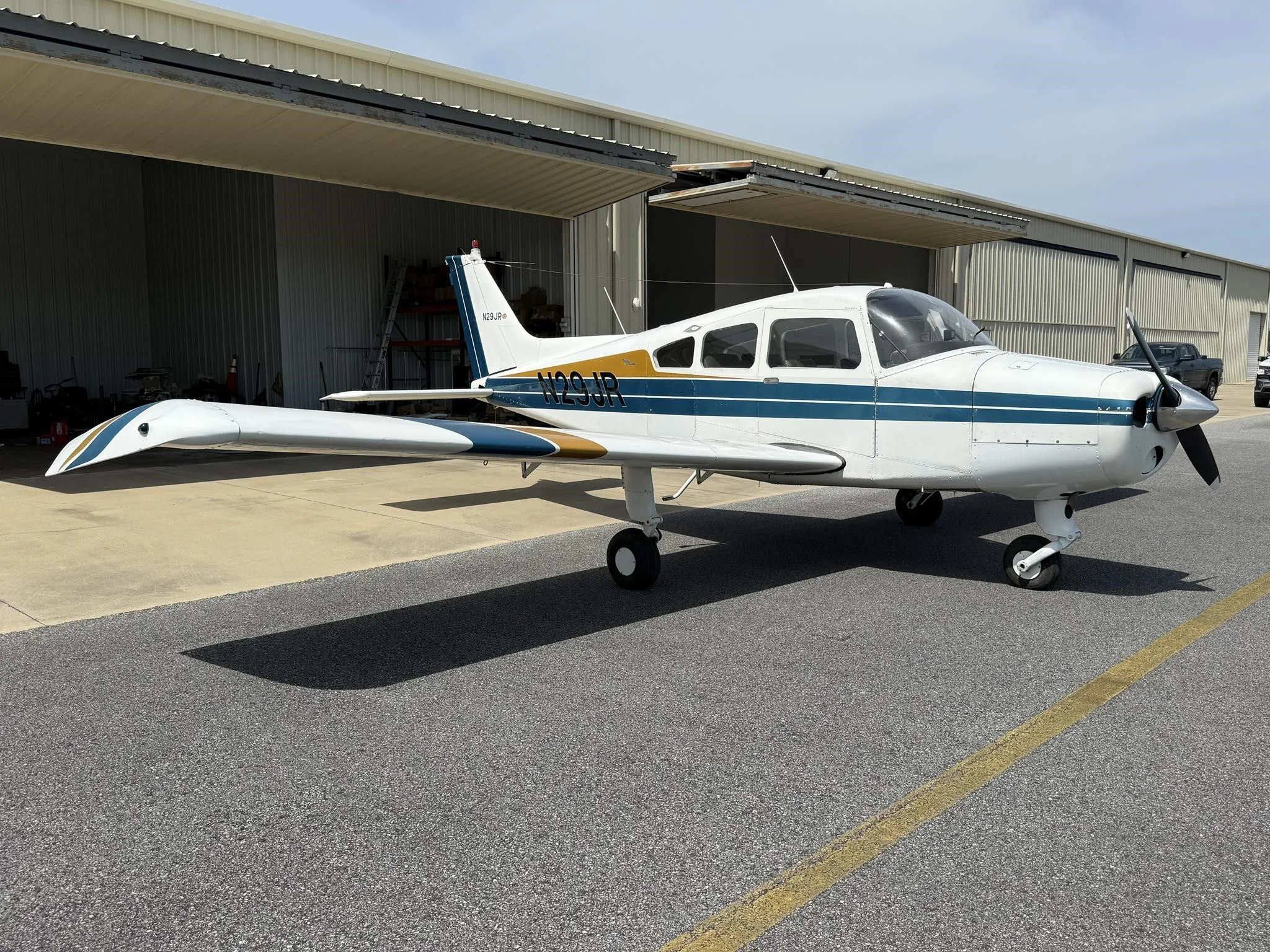 Exterior view of a 1967 BEECHCRAFT A23-24 III MUSKETEER, N29JR.