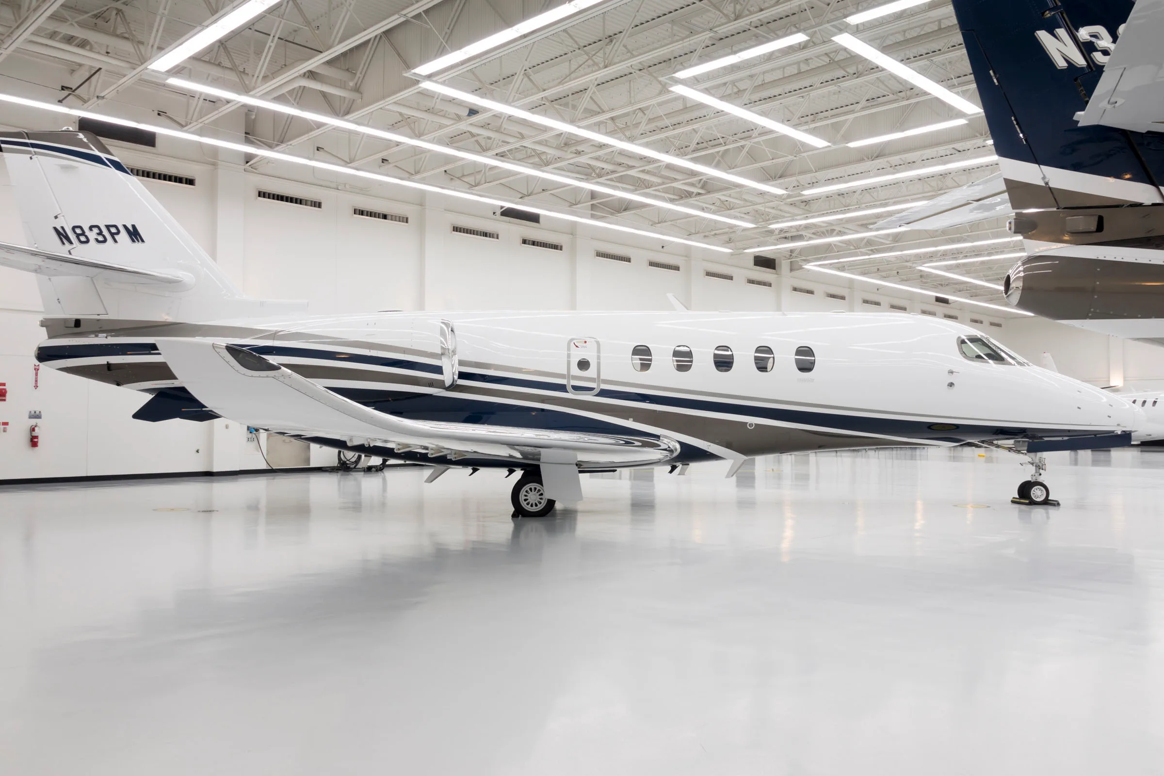 Cabin interior of a 2018 Cessna.