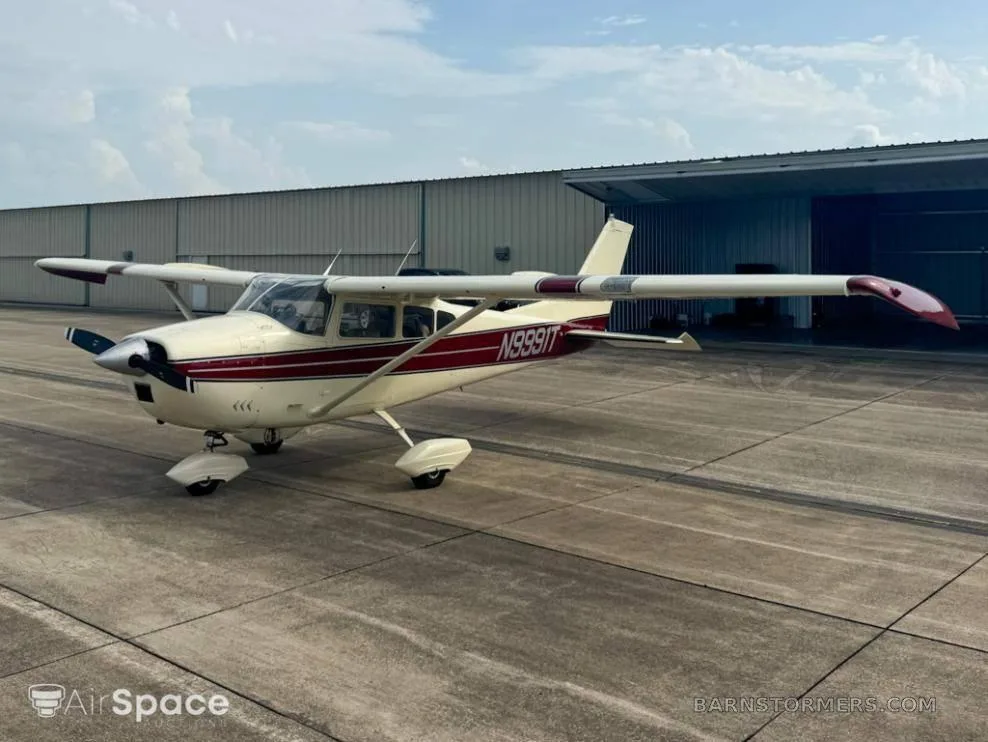 Exterior view of a 1961 Cessna 182D, N9991T.