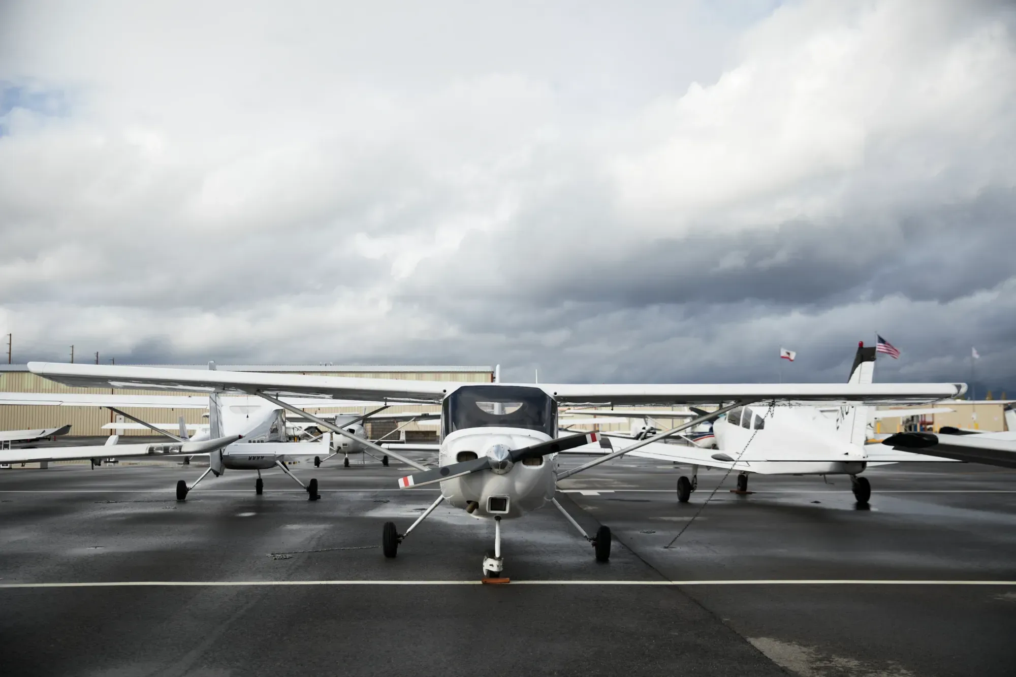 Exterior view of a 1962 Cessna 182E Skylane, N752DM.