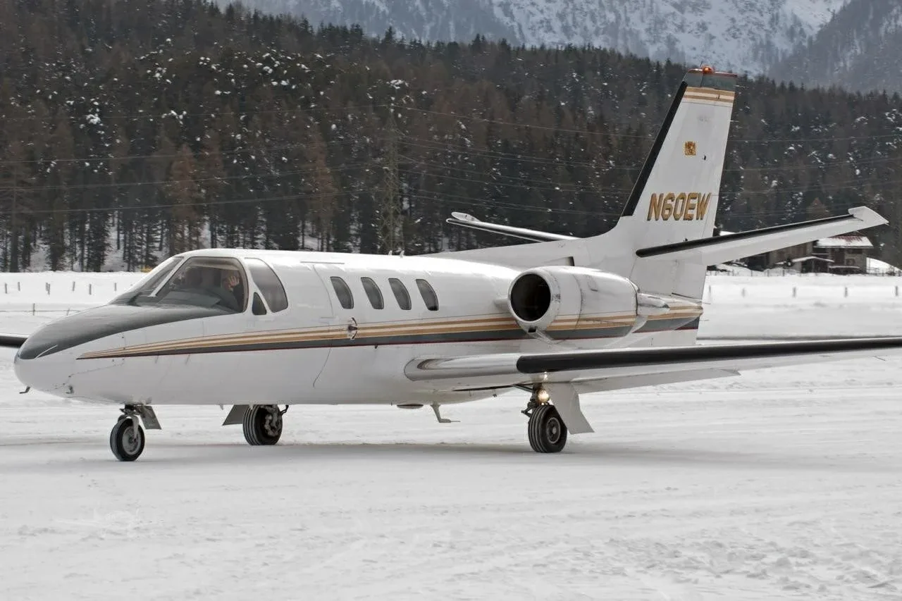 Exterior view of a 1982 Cessna Citation I/SP, N60EW.