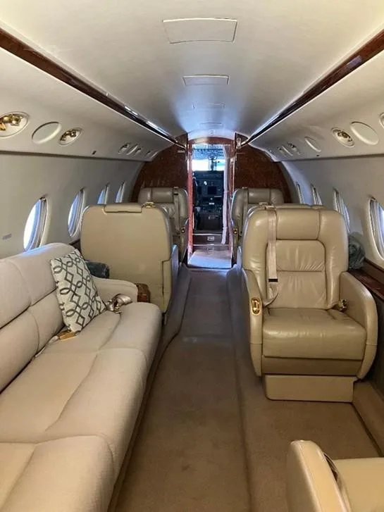 Cabin interior of a 2005 GULFSTREAM G200.