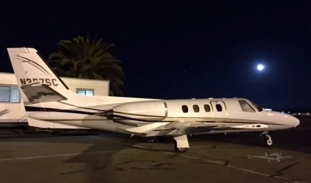 Exterior view of a 1972 CESSNA CITATION 500, N397SC.