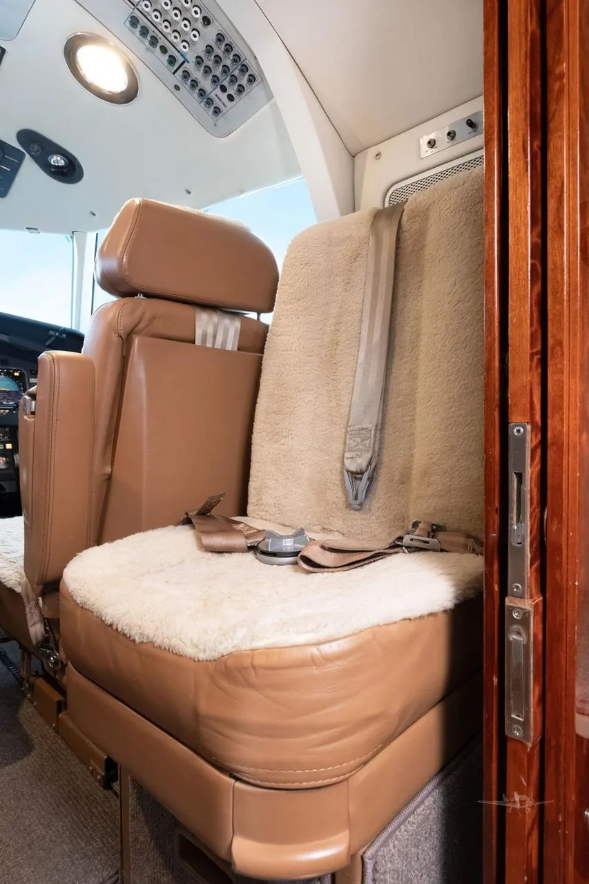 Cabin interior of a 1981 DASSAULT FALCON 50.