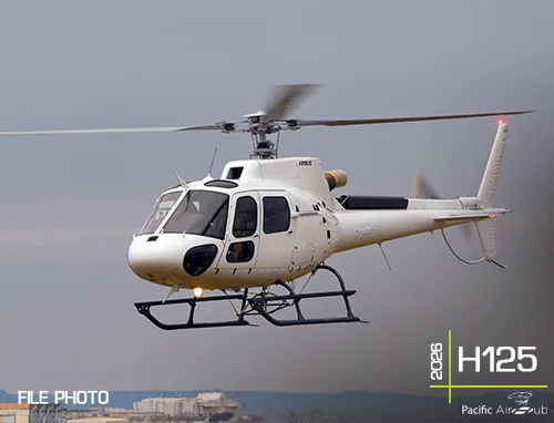 Marketing image of a 2026 Airbus H125.