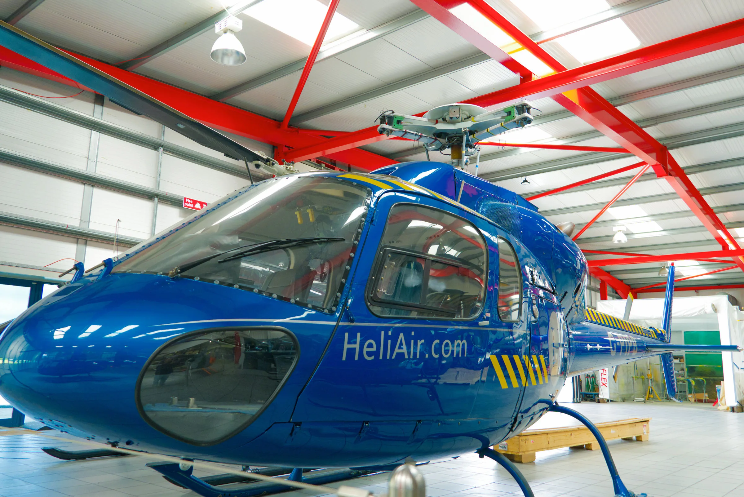 Exterior view of a 1983 Aerospatiale AS355F1 Ecureuil 2.