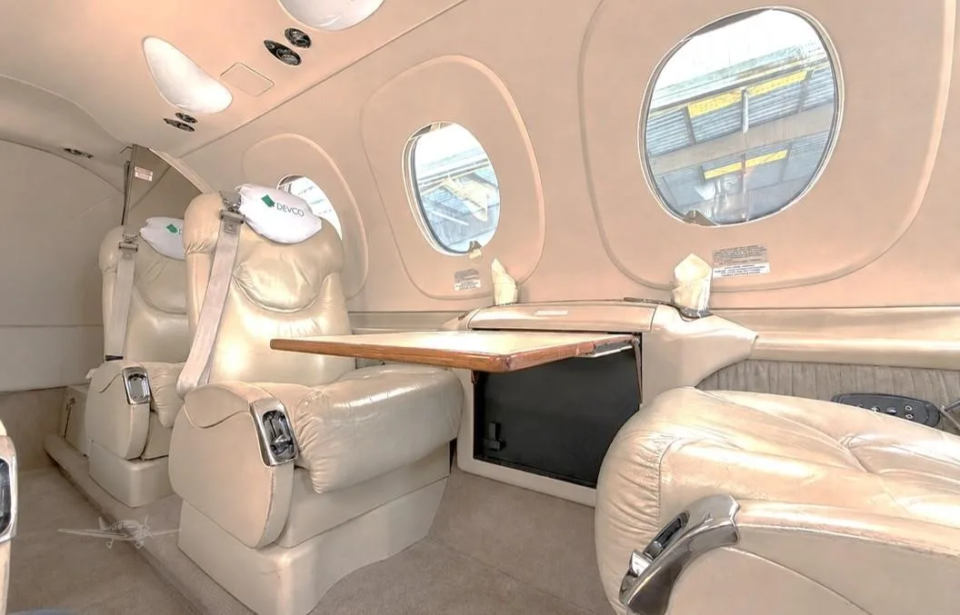 Cabin interior of a 2001 BEECHCRAFT PREMIER I.