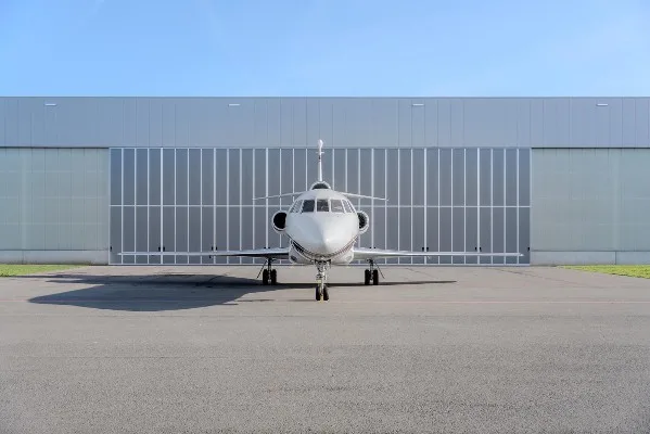Cabin interior of a 2011 Dassault 900EX.