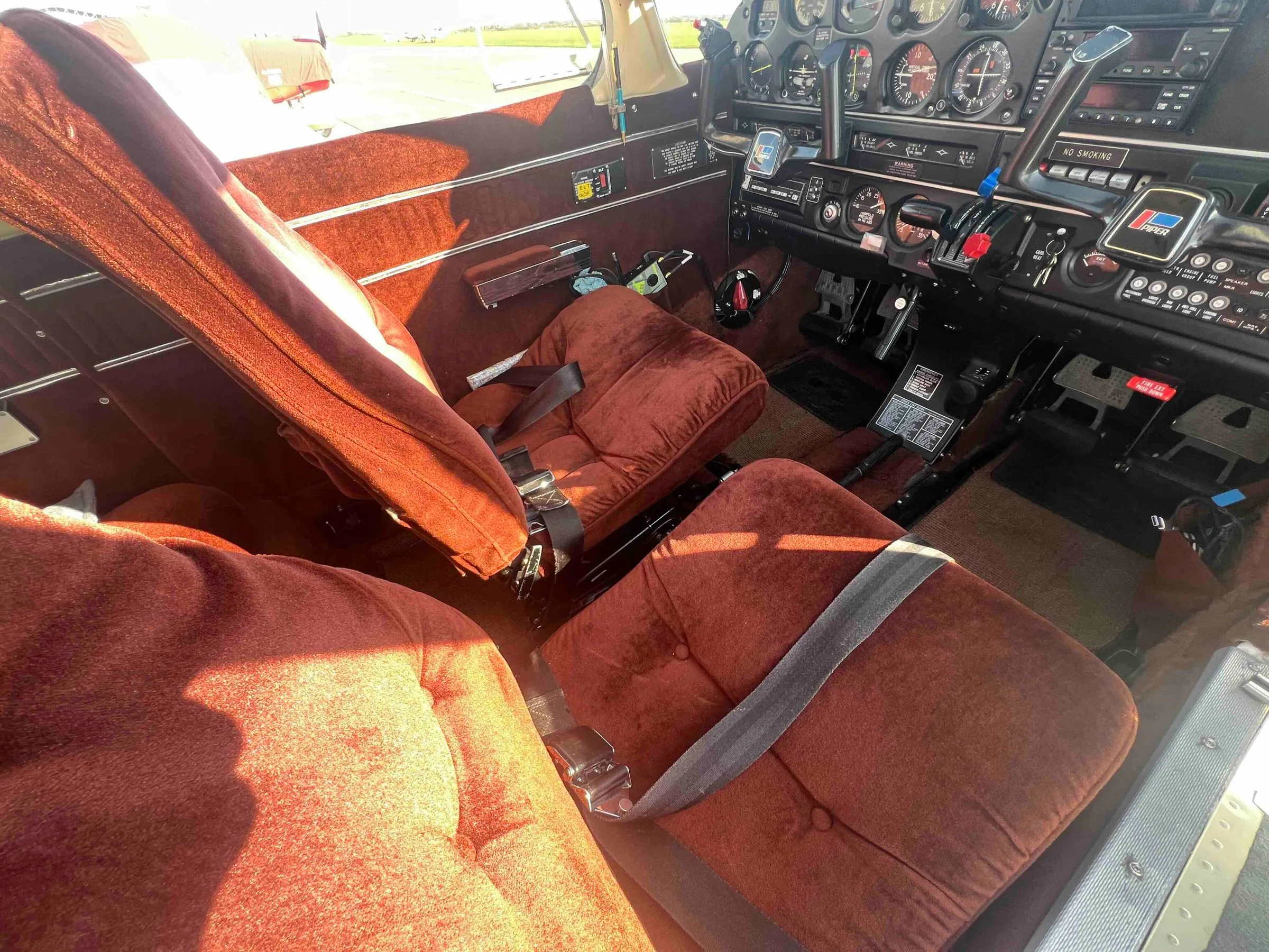 Cabin interior of a 1984 Piper PA-28-236 Dakota.