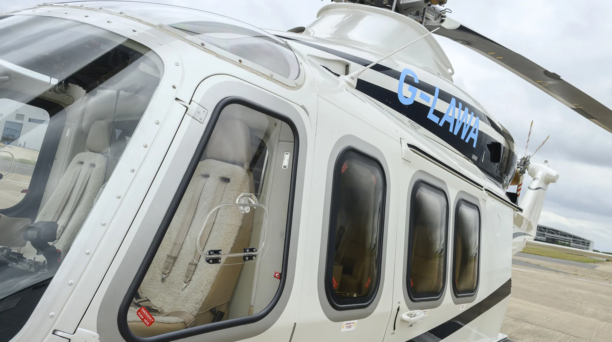 Exterior view of a 2013 Leonardo AW139.