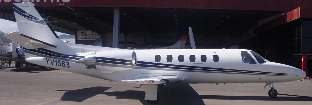 Exterior view of a 1983 CESSNA CITATION II, YV1563.