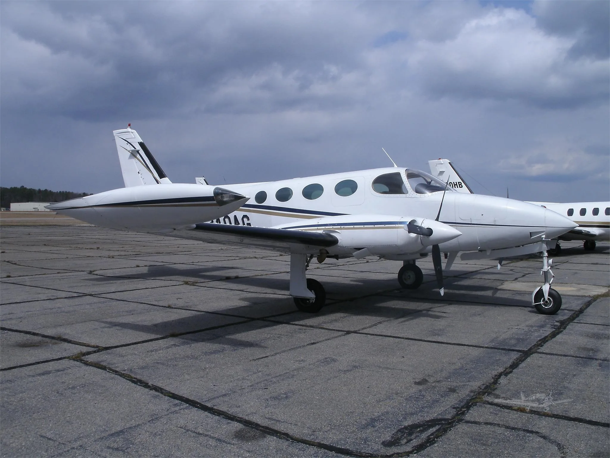 Exterior view of a 1973 CESSNA 340, N340AG.