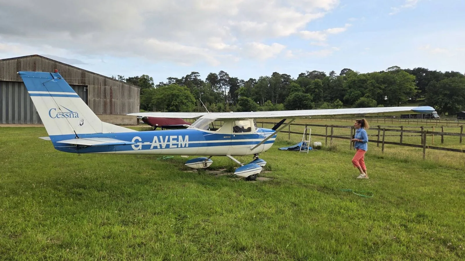 Exterior view of a 1967 Cessna 150G.