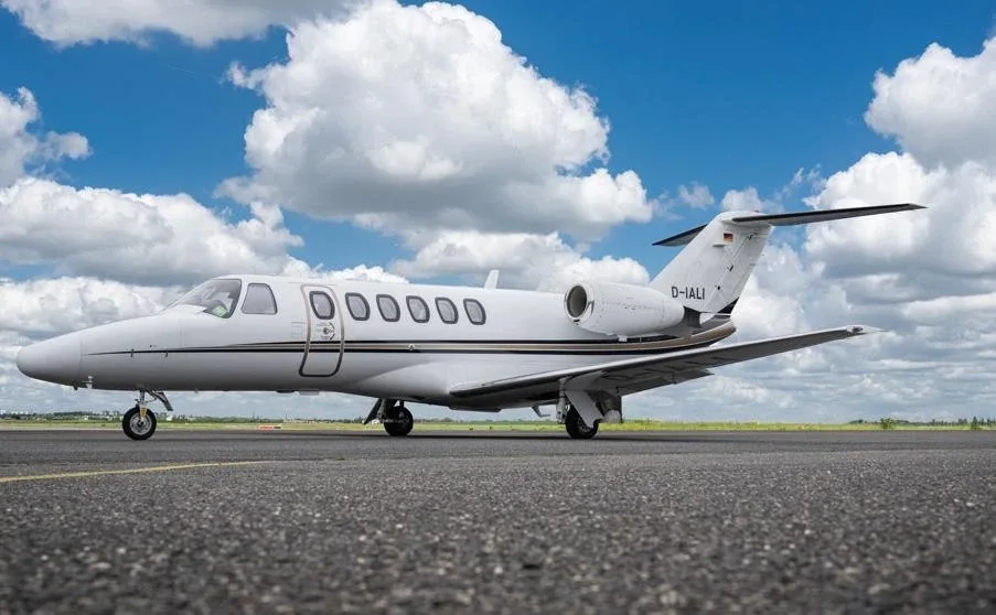Exterior view of a 2001 Cessna Citation CJ2.