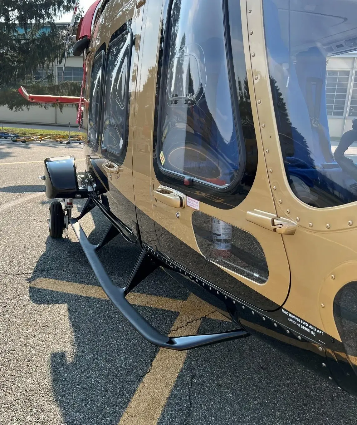 Exterior view of a 2023 Leonardo AW169, T7-KAA.