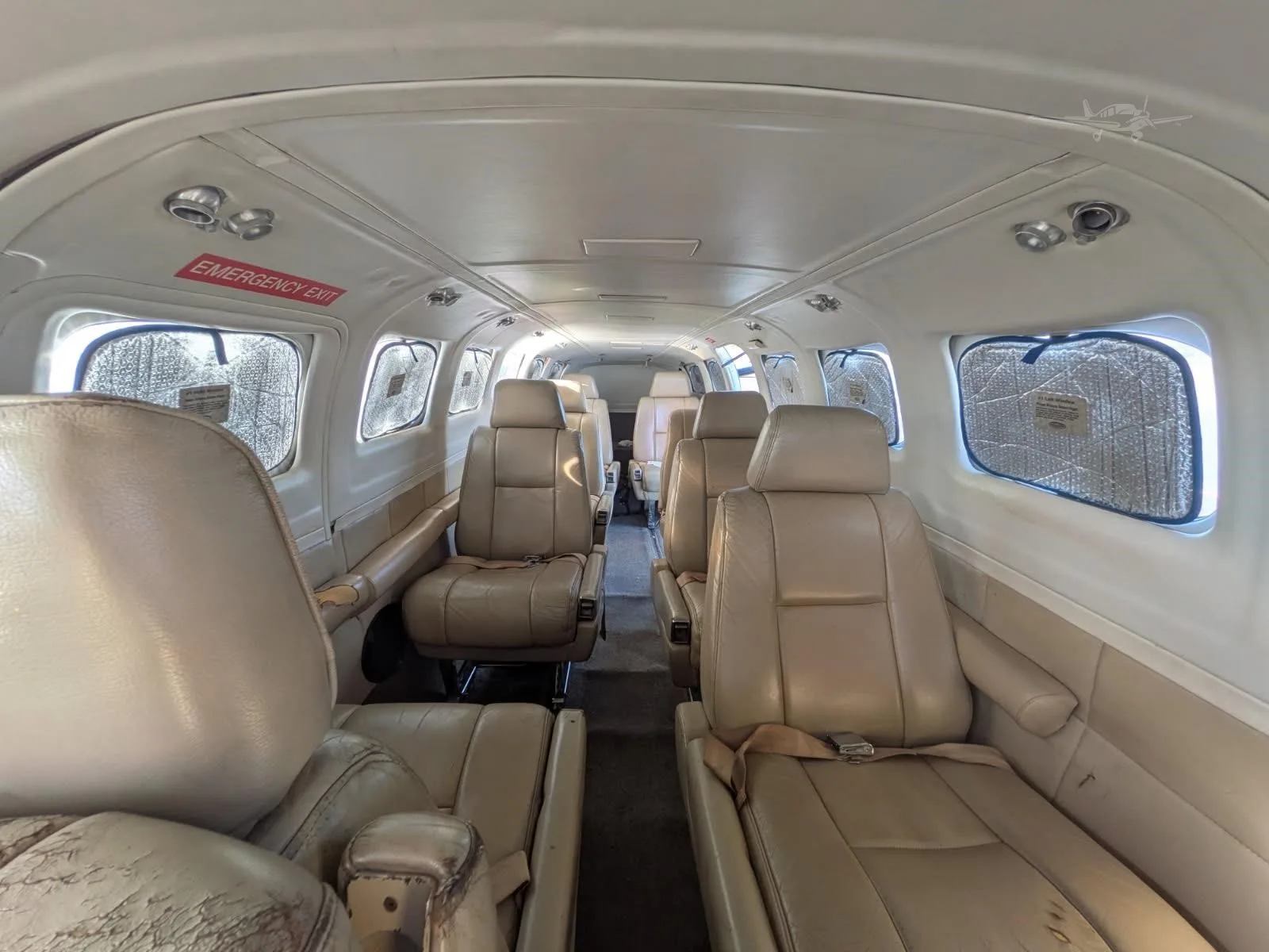 Cabin interior of a 1984 CESSNA 402C.