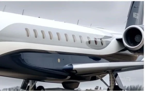 Exterior view of a 2007 EMBRAER LEGACY 600, N6GD.