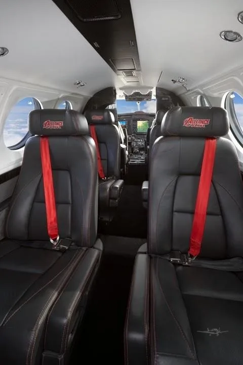 Cabin interior of a 1998 BEECHCRAFT KING AIR B200.