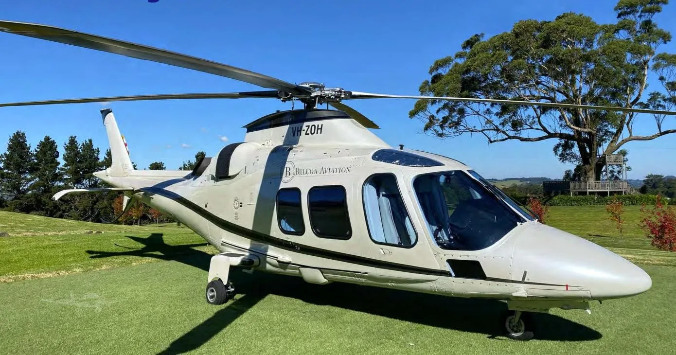 Exterior view of a 2009 AGUSTA A109S GRAND, VH-ZOH.