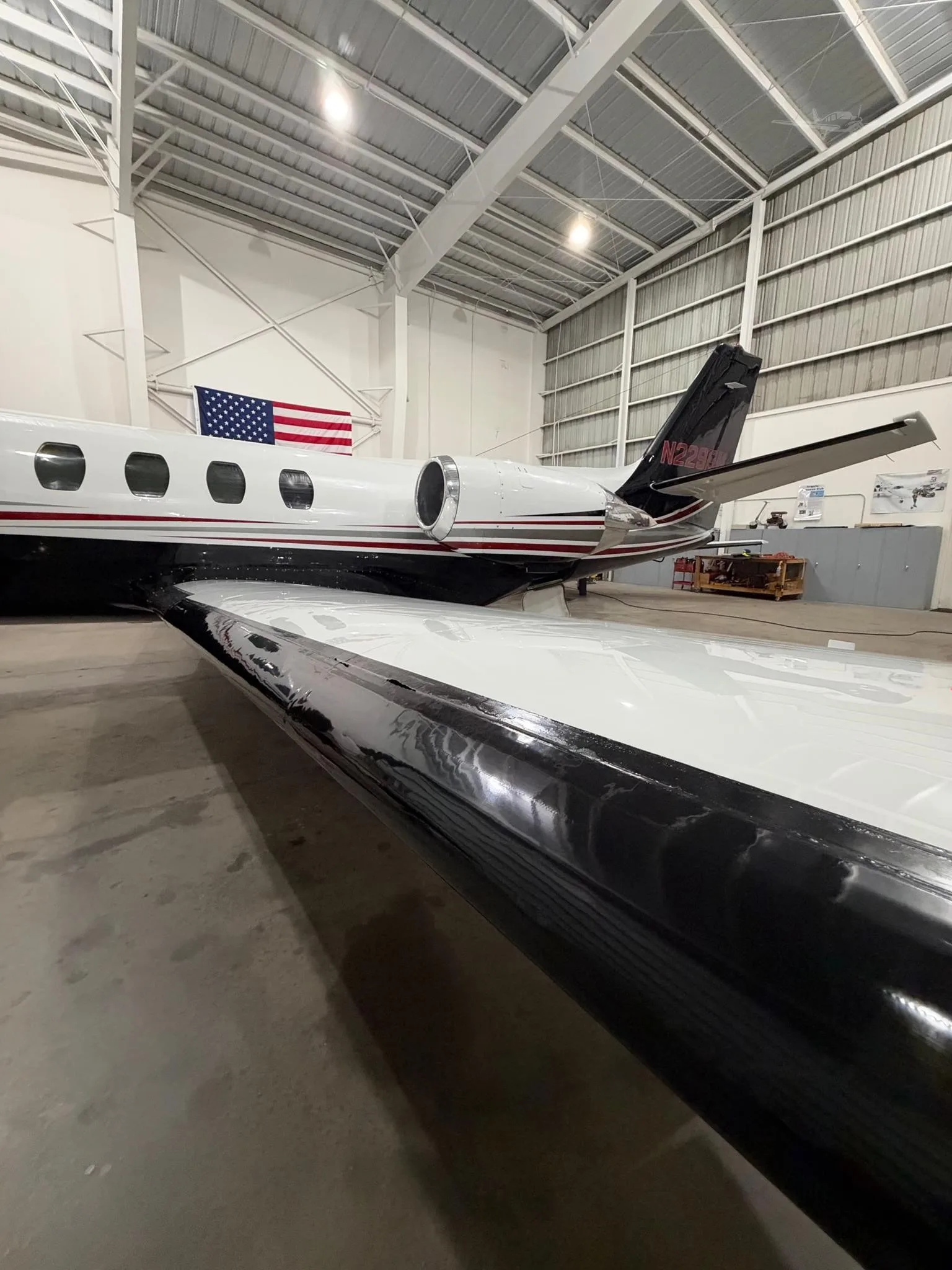Exterior view of a 1981 CESSNA CITATION II, N229BM.