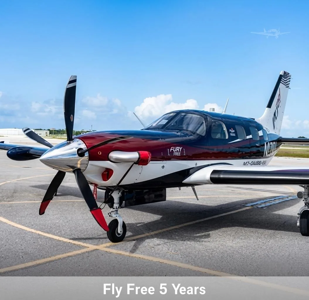 Exterior view of a 2026 PIPER M700, N250FY.