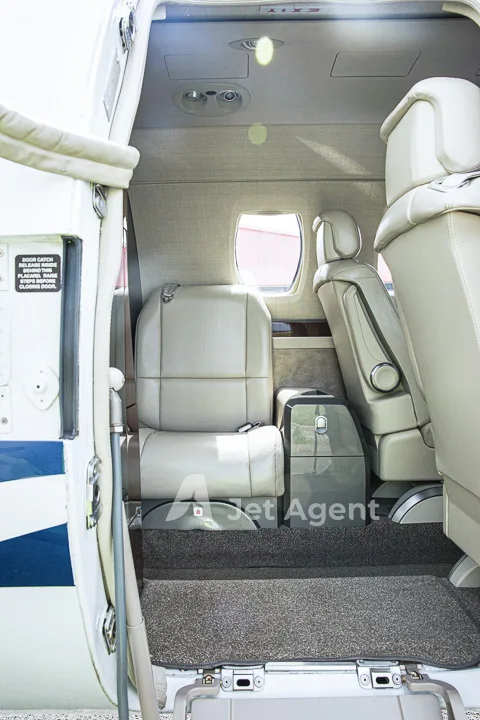 Cabin interior of a 2014 Cessna citation m2.