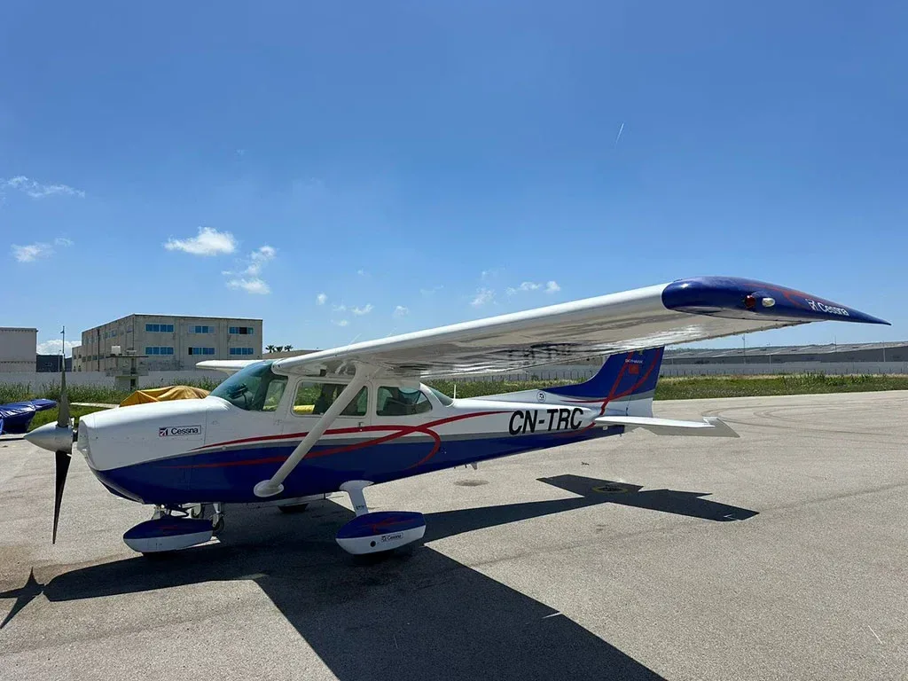 Exterior view of a 1975 Cessna.
