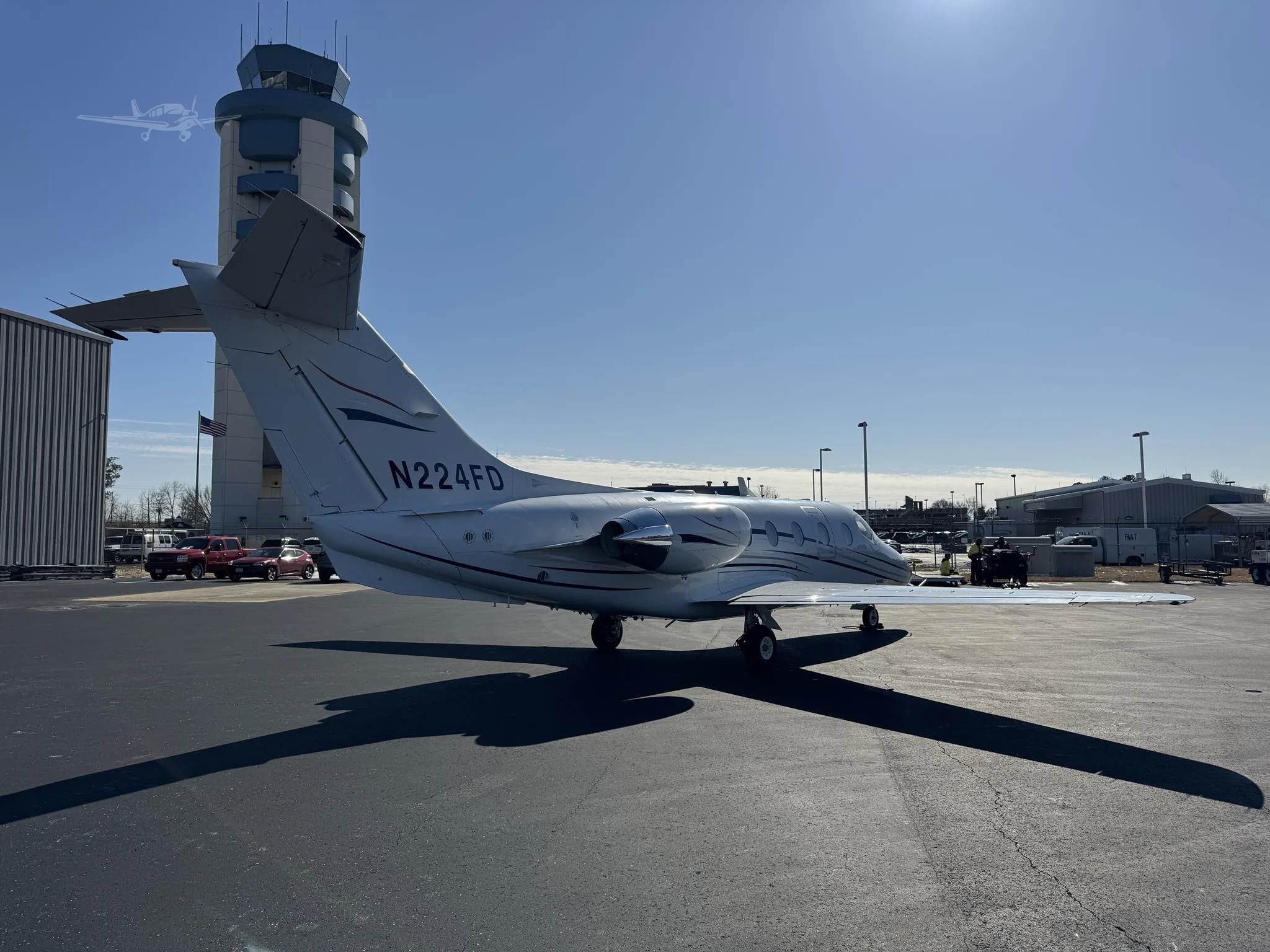 Exterior view of a 2001 BEECHCRAFT BEECHJET 400A, N224FD.