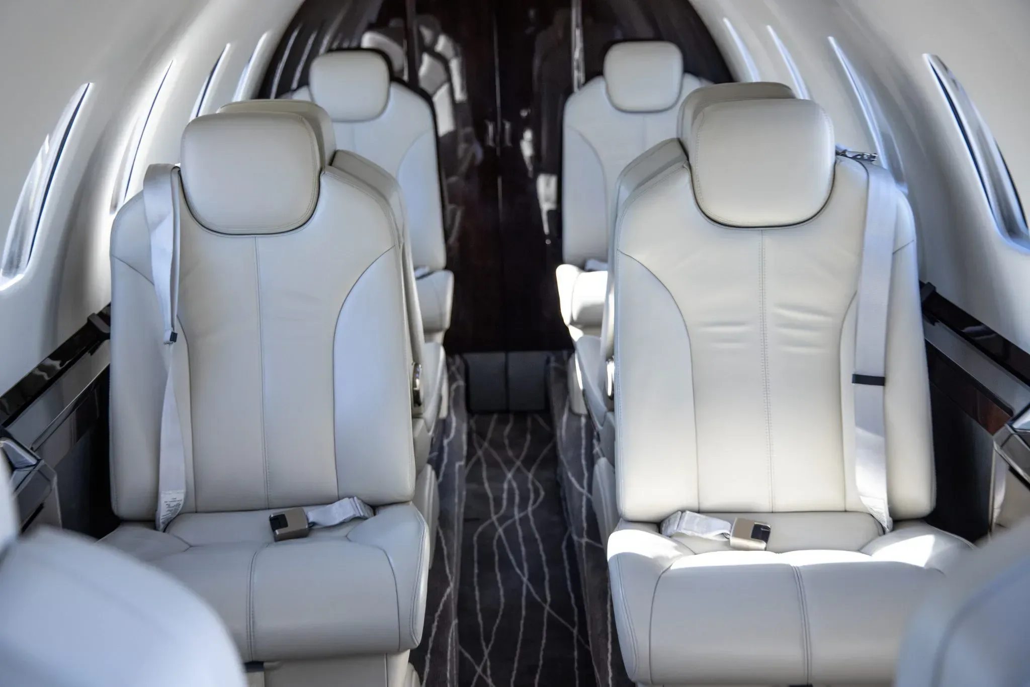 Cabin interior of a 2015 Cessna Citation.