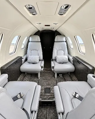 Cabin interior of a 1986 Cessna Citation S/II.