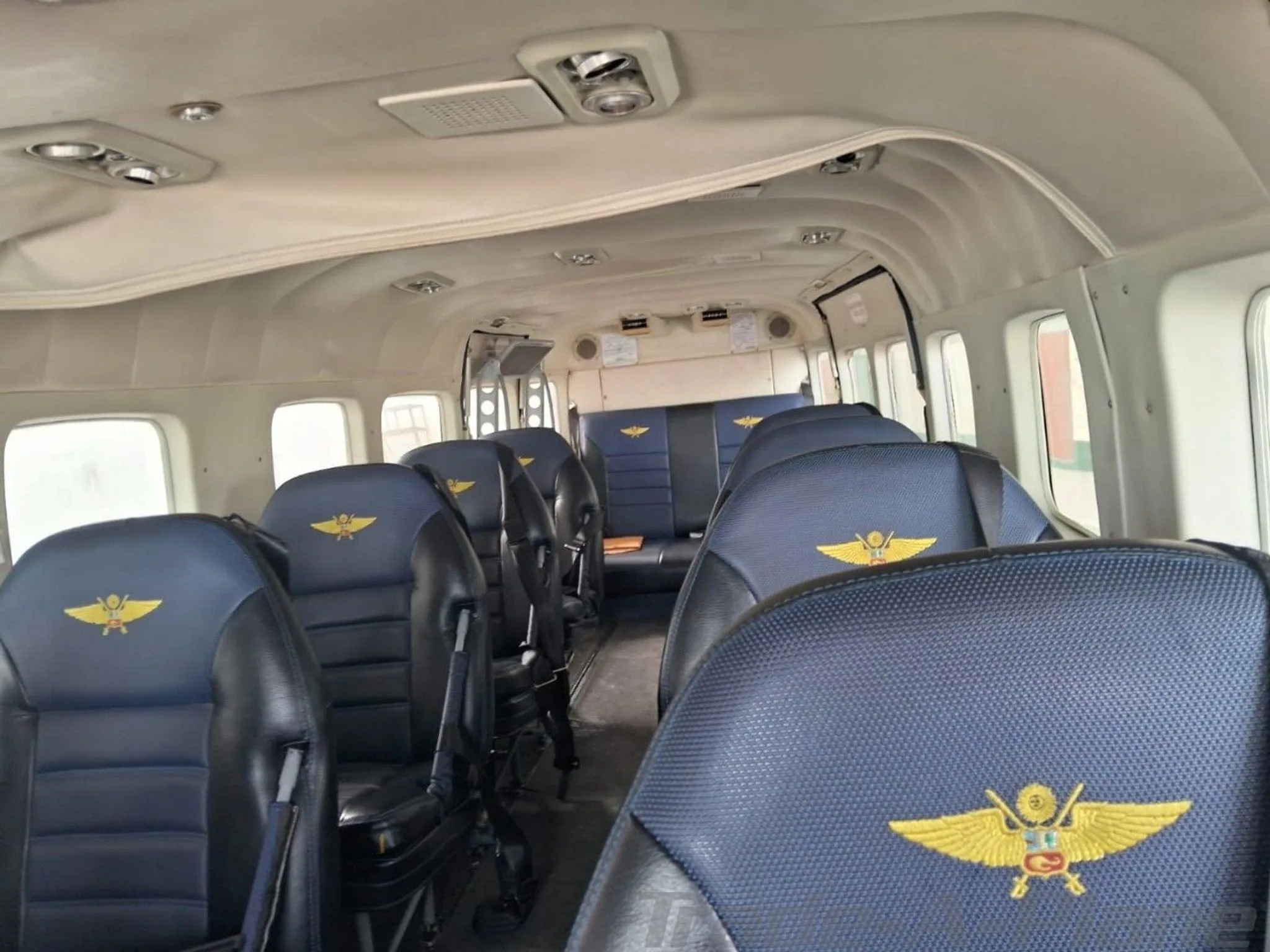 Cabin interior of a CESSNA CARAVAN 208B GRAND.