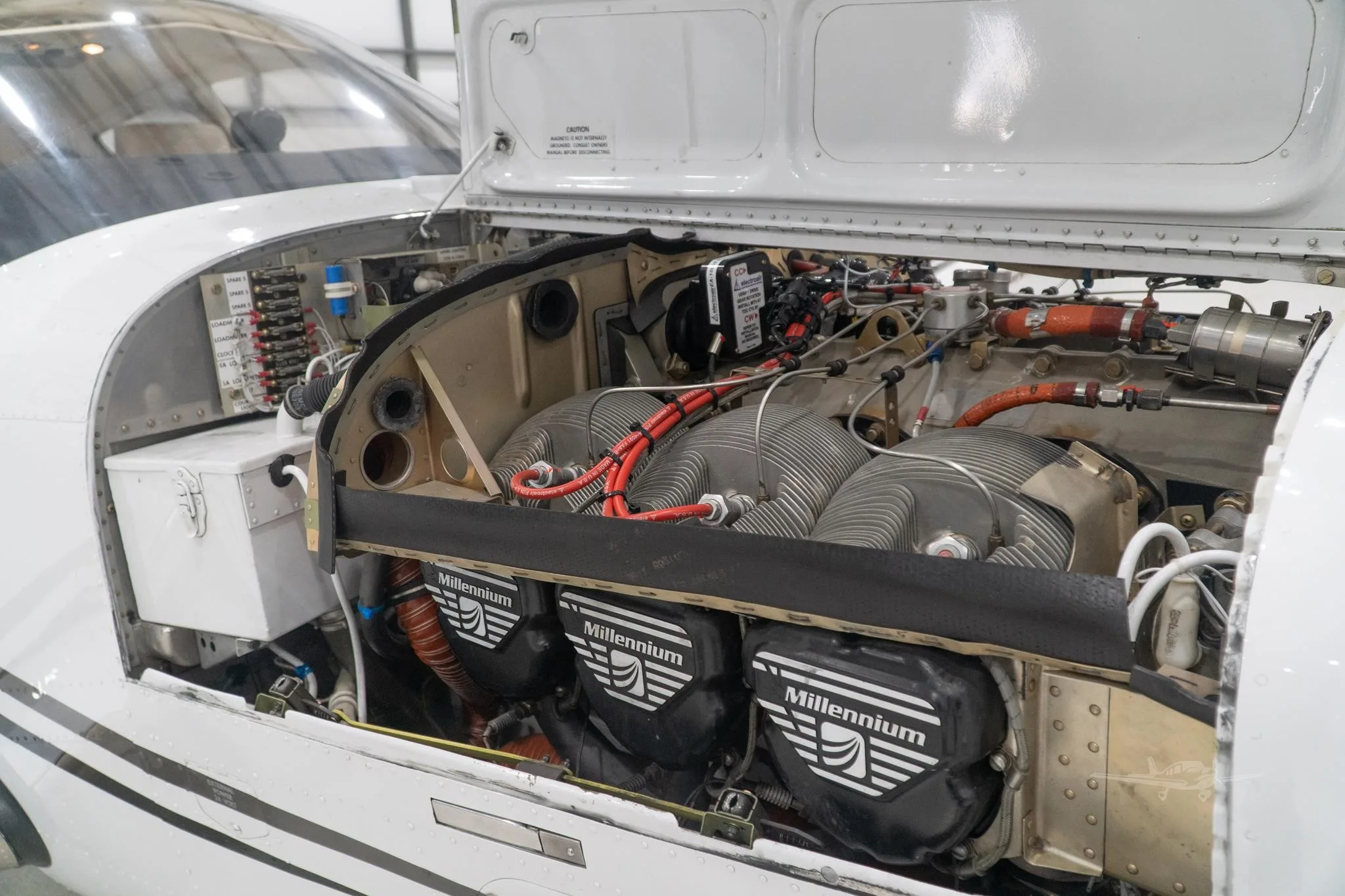 Engine detail of a 2006 BEECHCRAFT G36 BONANZA.