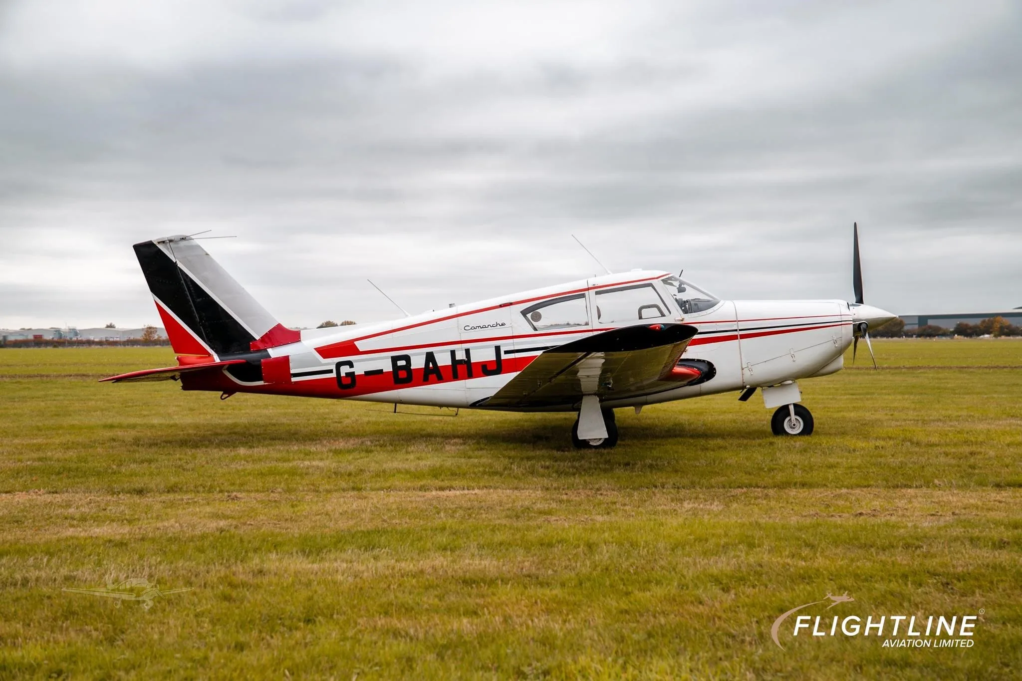 Exterior view of a 1960 PIPER COMANCHE 250, G-BAHJ.