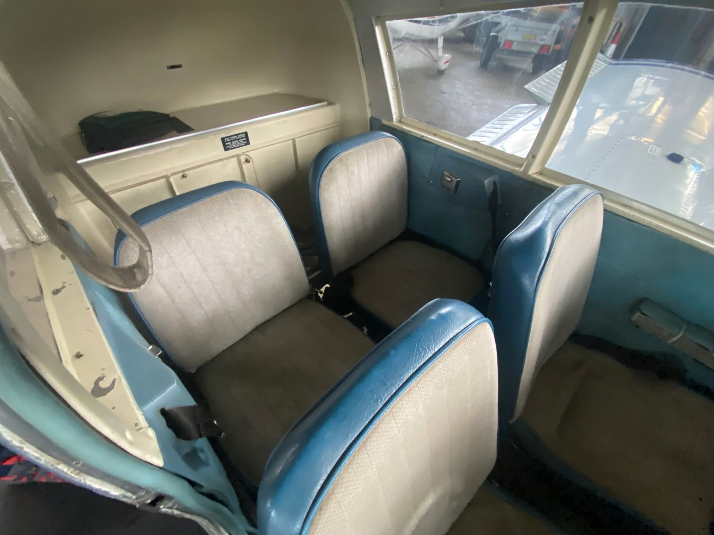 Cabin interior of a 1969 Piper PA-28-140 Cherokee.