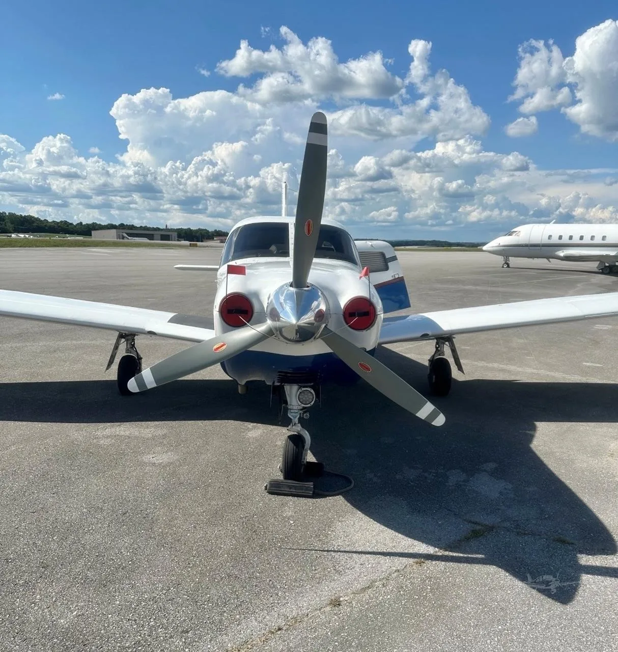 Exterior view of a 2002 PIPER SARATOGA II TC, N401BP.