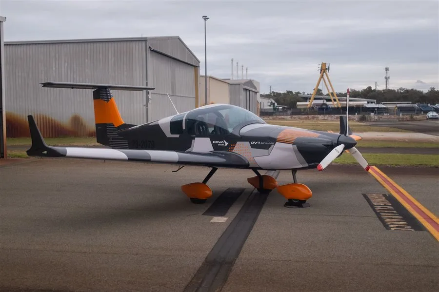 Exterior view of a 2022 Dova DV-1 Skylark.